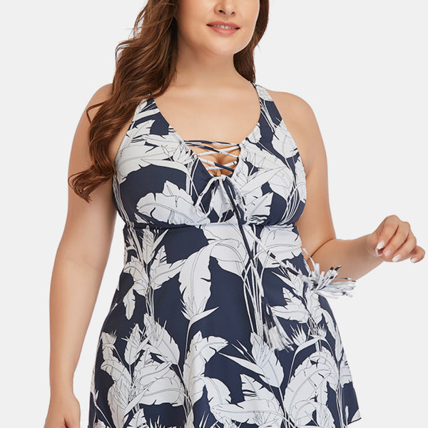 Yocwear Leafy Print Sexy Two-Piece Swim Set
