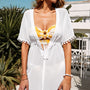 Yocwear Sexy V Neck Tassel Beach Cover-up
