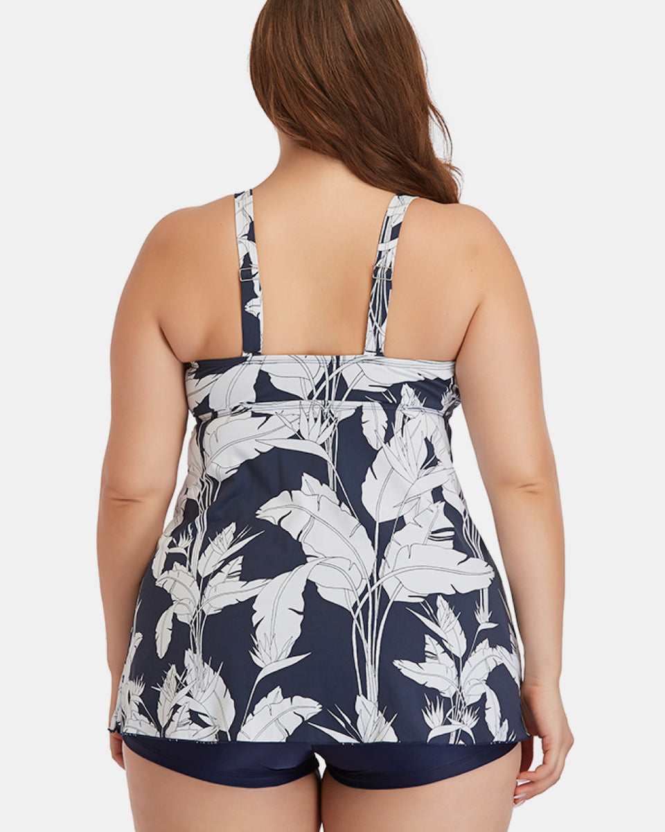 Yocwear Leafy Print Sexy Two-Piece Swim Set