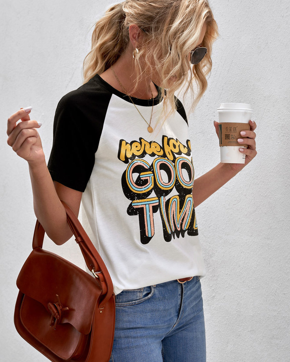 Yocwear HERE FOR A GOOD TIME Statement Shirt