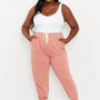 Yocwear Old Rose Color Drawstring Jogger Pants