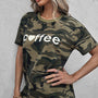 Yocwear Camo Print Coffee Statement Tee