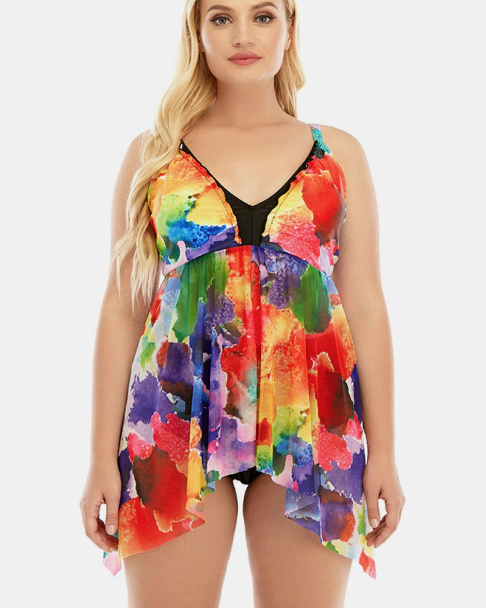 Yocwear Abstract Print Sexy Swim Set