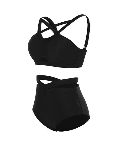 Yocwear Blackout High-Waisted Bikini Set