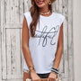 Yocwear Statement Padded Shoulder Tank Top
