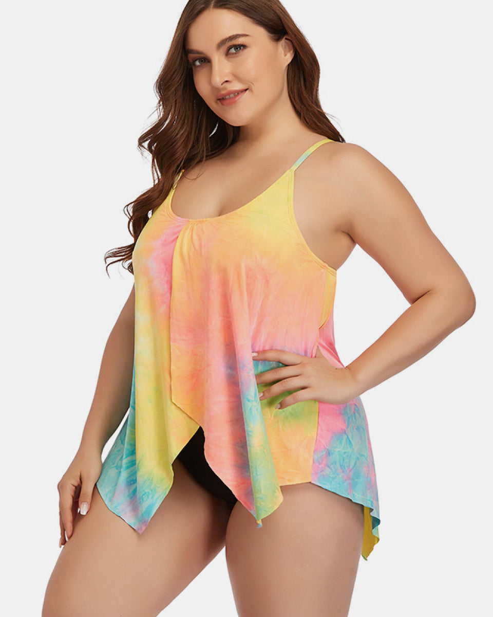 Yocwear Pastel Tie-dye Print Sexy Swim Set