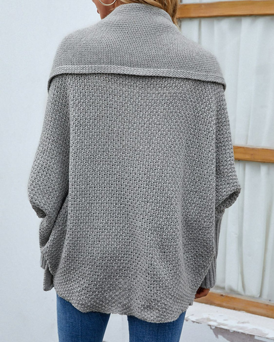 Yocwear Open Front Dolman Sleeve Cardigan