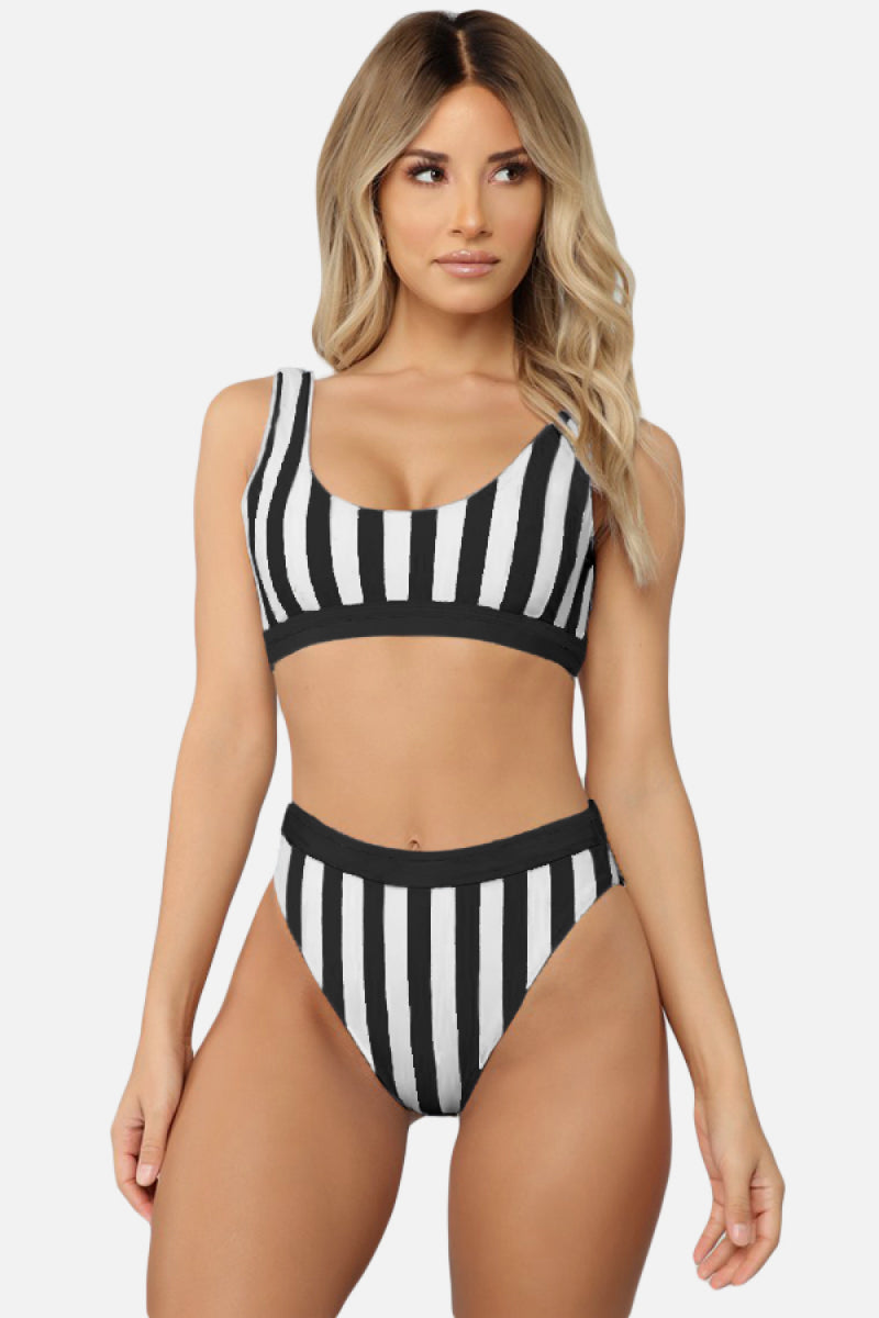 Yocwear Sexy Striped High Waist Bikini