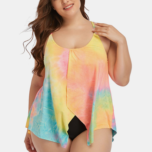 Yocwear Pastel Tie-dye Print Sexy Swim Set