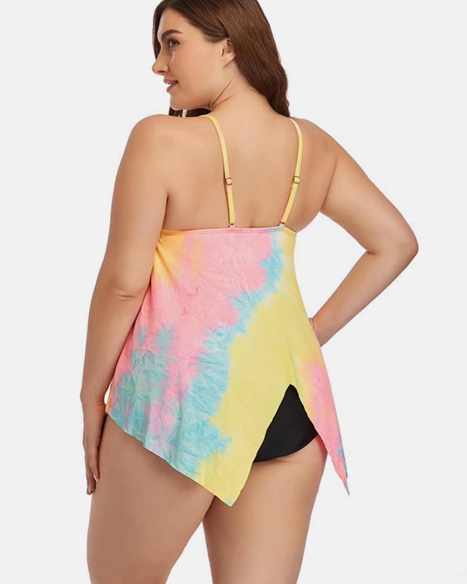Yocwear Pastel Tie-dye Print Sexy Swim Set